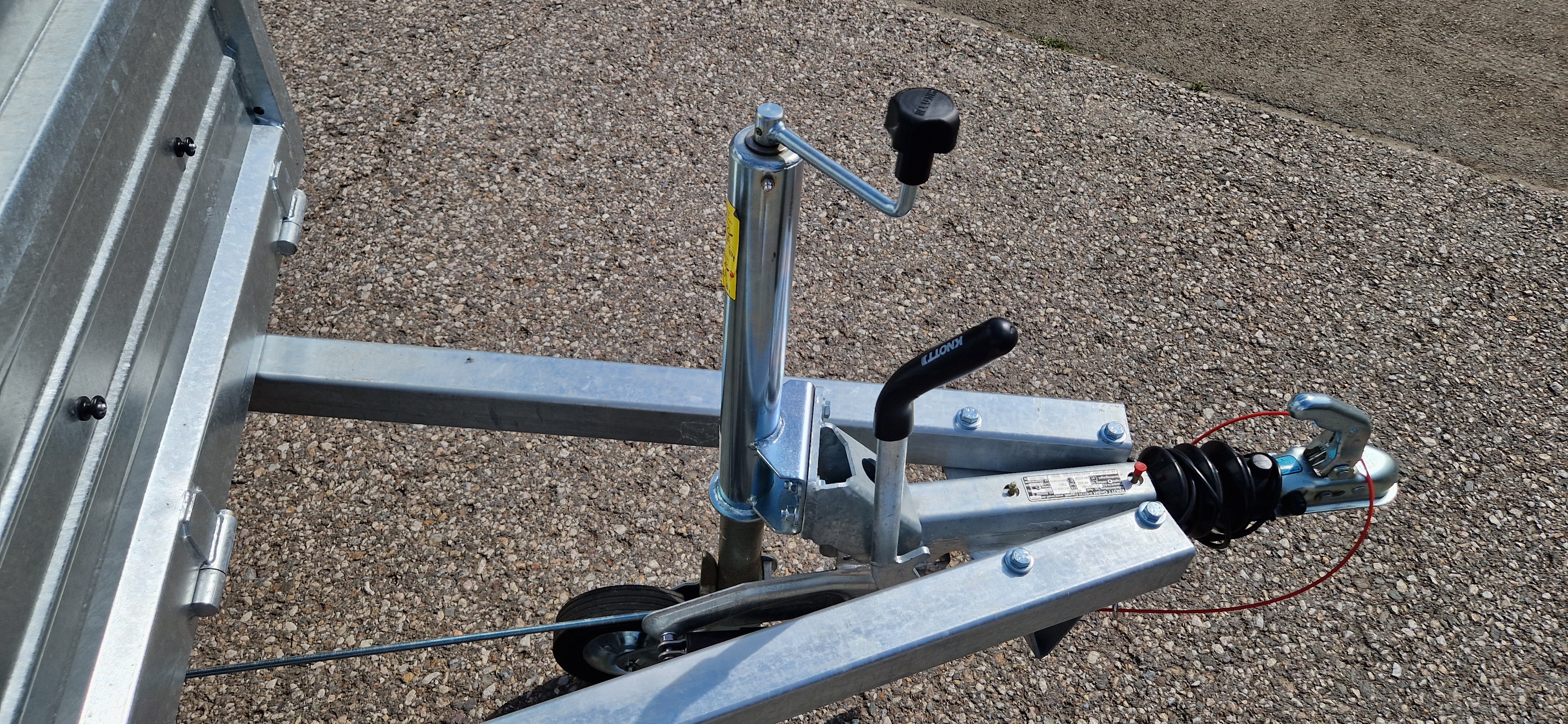 PKW-Anhänger, Autoanhänger HP 250/12 T im Set, ganzstahl-feuerverzinkt, 2000 kg GG Tandem